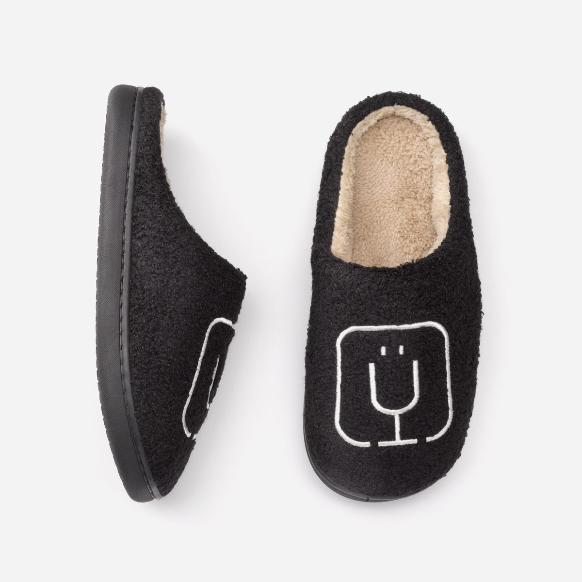 brumate-fuzzy-slippers-black-b9 apparel-slippers-above.png